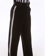 FBS172 - Smitty All Weather Black Football Pants w/ White Stripe